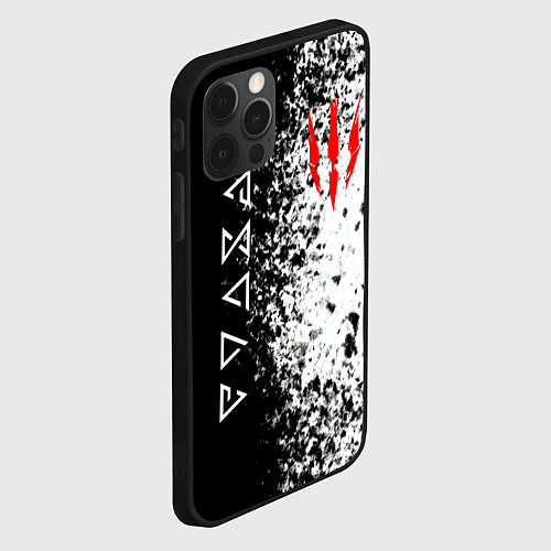 Чехол iPhone 12 Pro Max THE WITCHER / 3D-Черный – фото 2