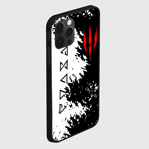 Чехол iPhone 12 Pro Max THE WITCHER / 3D-Черный – фото 2