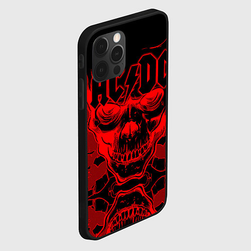 Чехол iPhone 12 Pro Max ACDC / 3D-Черный – фото 2