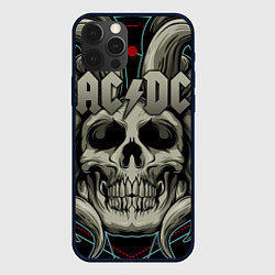 Чехол для iPhone 12 Pro Max ACDC, цвет: 3D-черный