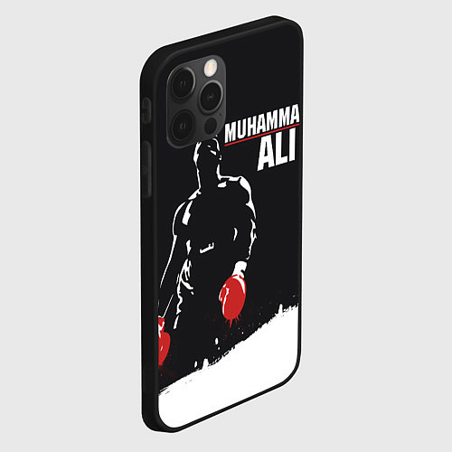 Чехол iPhone 12 Pro Max Muhammad Ali / 3D-Черный – фото 2