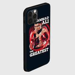 Чехол для iPhone 12 Pro Max Muhammad Ali, цвет: 3D-черный — фото 2