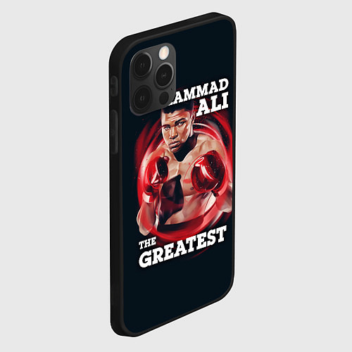 Чехол iPhone 12 Pro Max Muhammad Ali / 3D-Черный – фото 2