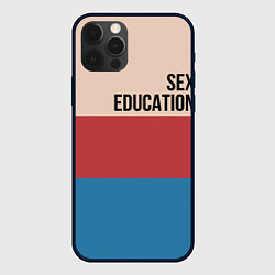 Чехол для iPhone 12 Pro Max Половое воспитание, цвет: 3D-черный