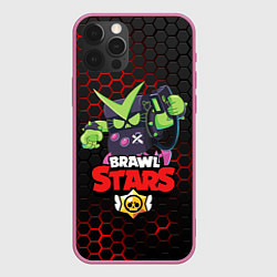 Чехол для iPhone 12 Pro Max BRAWL STARS VIRUS 8-BIT, цвет: 3D-малиновый