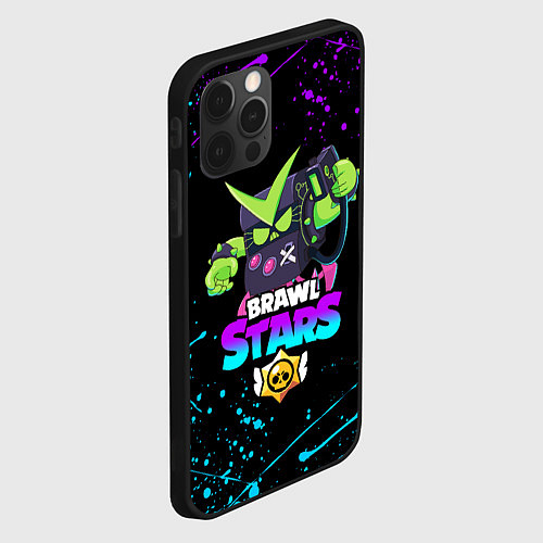 Чехол iPhone 12 Pro Max BRAWL STARS VIRUS 8-BIT / 3D-Черный – фото 2