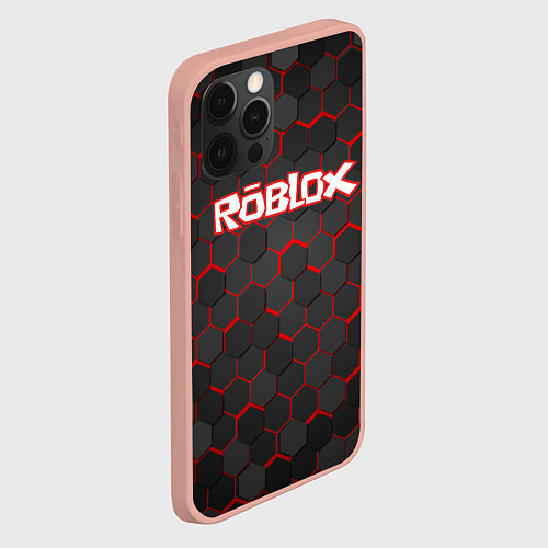 Чехол iPhone 12 Pro Max ROBLOX / 3D-Светло-розовый – фото 2