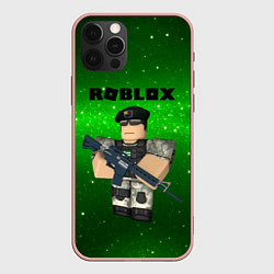 Чехол для iPhone 12 Pro Max Roblox, цвет: 3D-светло-розовый