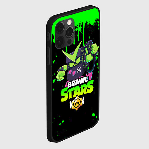 Чехол iPhone 12 Pro Max BRAWL STARS VIRUS 8-BIT / 3D-Черный – фото 2