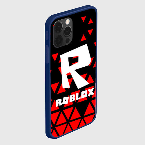 Чехол iPhone 12 Pro Max Roblox / 3D-Тёмно-синий – фото 2