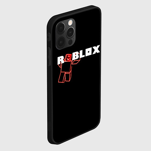 Чехол iPhone 12 Pro Max Роблокс Roblox / 3D-Черный – фото 2