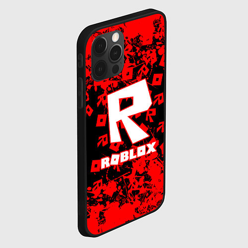 Чехол iPhone 12 Pro Max Roblox / 3D-Черный – фото 2