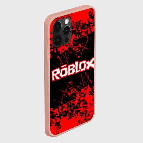 Чехол iPhone 12 Pro Max Roblox / 3D-Светло-розовый – фото 2