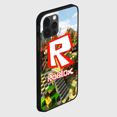 Чехол iPhone 12 Pro Max ROBLOX / 3D-Черный – фото 2