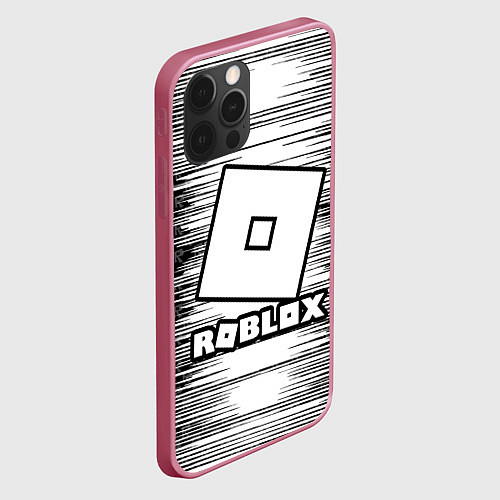 Чехол iPhone 12 Pro Max Roblox / 3D-Малиновый – фото 2