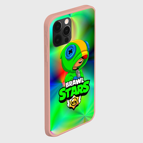 Чехол iPhone 12 Pro Max BRAWL STARS / 3D-Светло-розовый – фото 2