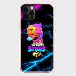 Чехол для iPhone 12 Pro Max BRAWL STARS SANDY, цвет: 3D-светло-розовый