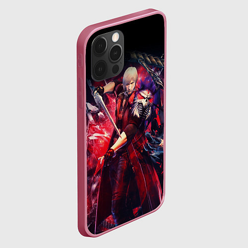 Чехол iPhone 12 Pro Max DEVIL MAY CRY DMC / 3D-Малиновый – фото 2