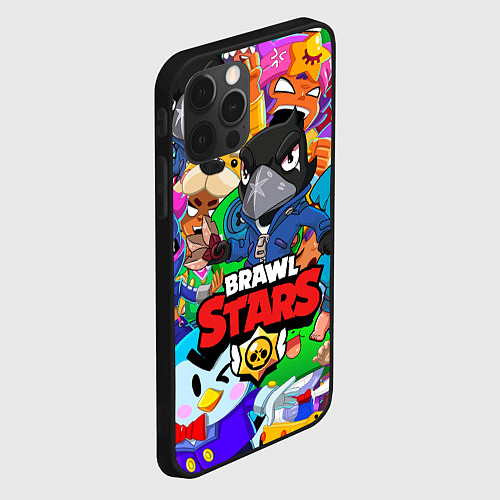 Чехол iPhone 12 Pro Max BRAWL STARS CROW / 3D-Черный – фото 2