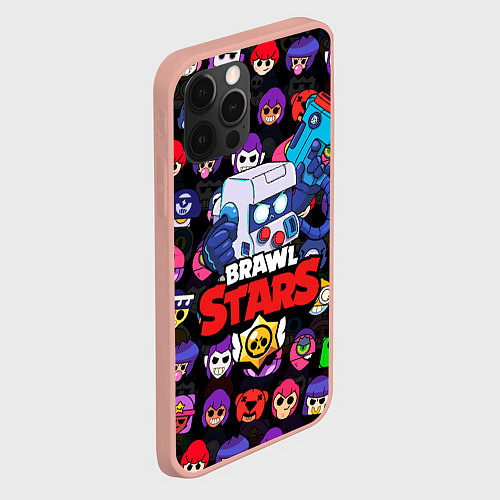 Чехол iPhone 12 Pro Max BRAWL STARS 8-BIT / 3D-Светло-розовый – фото 2