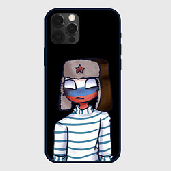 Чехол для iPhone 12 Pro Max CountryHumans - Россия, цвет: 3D-черный