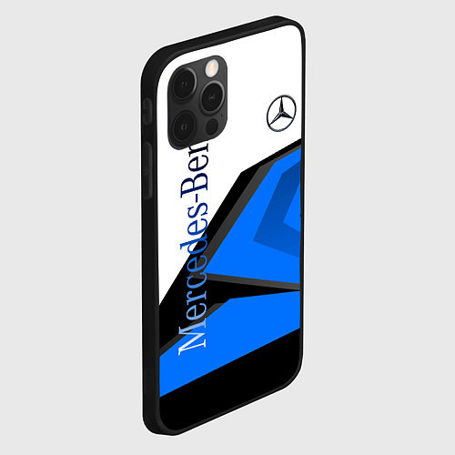 Чехол iPhone 12 Pro Max Mercedes-Benz / 3D-Черный – фото 2