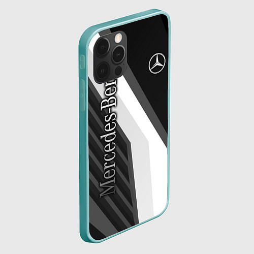 Чехол iPhone 12 Pro Max Mercedes-Benz / 3D-Мятный – фото 2