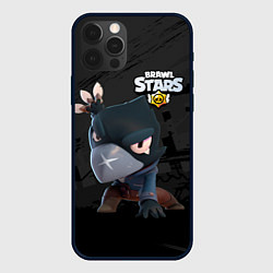 Чехол для iPhone 12 Pro Max Brawl Stars Crow Ворон, цвет: 3D-черный