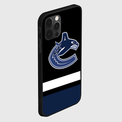 Чехол iPhone 12 Pro Max Vancouver Canucks / 3D-Черный – фото 2