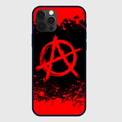 Чехол для iPhone 12 Pro Max АНАРХИЯ, цвет: 3D-черный