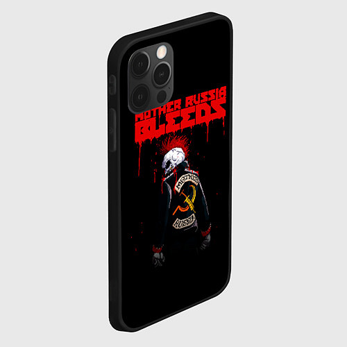 Чехол iPhone 12 Pro Max Mother Russia Bleeds / 3D-Черный – фото 2