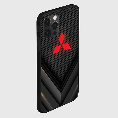 Чехол iPhone 12 Pro Max MITSUBISHI / 3D-Черный – фото 2