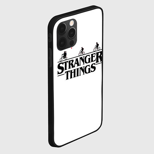 Чехол iPhone 12 Pro Max STRANGER THINGS / 3D-Черный – фото 2