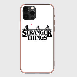 Чехол для iPhone 12 Pro Max STRANGER THINGS, цвет: 3D-светло-розовый