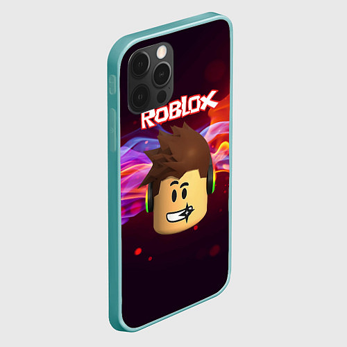 Чехол iPhone 12 Pro Max ROBLOX / 3D-Мятный – фото 2