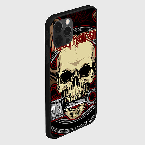 Чехол iPhone 12 Pro Max Iron Maiden / 3D-Черный – фото 2