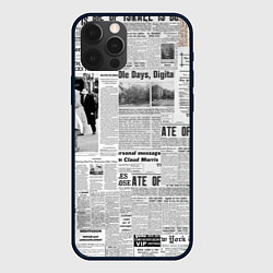 Чехол для iPhone 12 Pro Max Газета Newspaper, цвет: 3D-черный