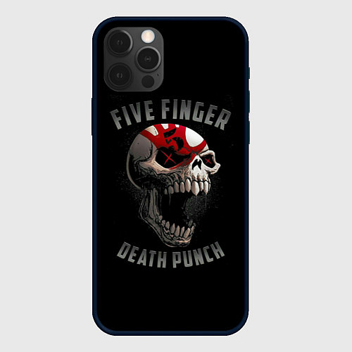 Чехол iPhone 12 Pro Max Five Finger Death Punch / 3D-Черный – фото 1