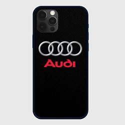 Чехол для iPhone 12 Pro Max AUDI, цвет: 3D-черный