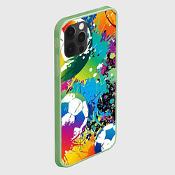Чехол для iPhone 12 Pro Max Football Paints, цвет: 3D-салатовый — фото 2
