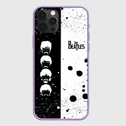 Чехол для iPhone 12 Pro Max Beatles, цвет: 3D-сиреневый