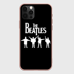 Чехол для iPhone 12 Pro Max Beatles, цвет: 3D-светло-розовый