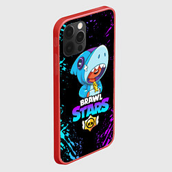 Чехол для iPhone 12 Pro Max BRAWL STARS LEON SHARK, цвет: 3D-красный — фото 2