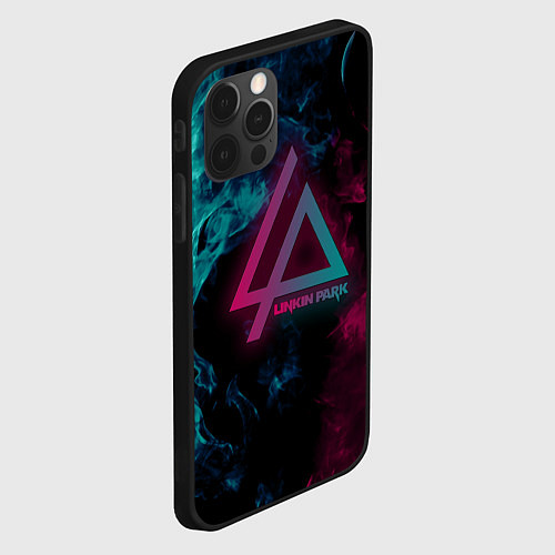 Чехол iPhone 12 Pro Max LINKIN PARK / 3D-Черный – фото 2