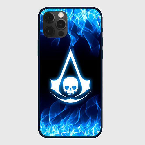 Чехол iPhone 12 Pro Max Assassin??s Creed / 3D-Черный – фото 1