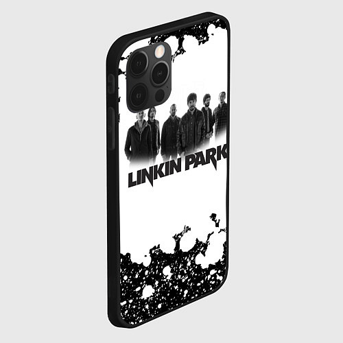 Чехол iPhone 12 Pro Max LINKIN PARKспина / 3D-Черный – фото 2