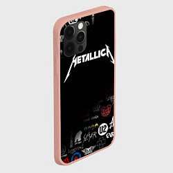 Чехол для iPhone 12 Pro Max Metallica, цвет: 3D-светло-розовый — фото 2