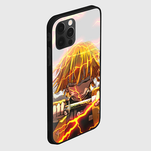 Чехол iPhone 12 Pro Max KIMETSU NO YAIBA / 3D-Черный – фото 2