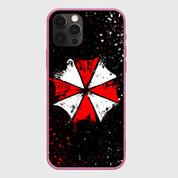 Чехол для iPhone 12 Pro Max RESIDENT EVIL UMBRELLA, цвет: 3D-малиновый