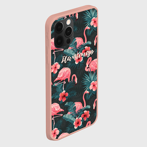 Чехол iPhone 12 Pro Max Flamingo / 3D-Светло-розовый – фото 2
